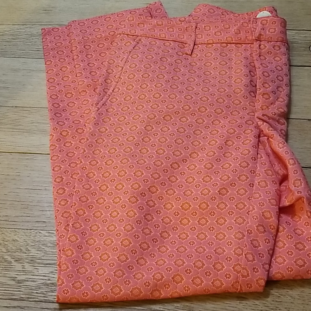 No.L.Ita Jacquard Pants Pink/Orange